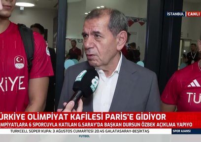 Galatasaray'da Dursun Özbek'ten olimpiyat sözleri! "Hepsinden madalya bekliyorum"