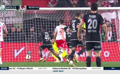 Antalyaspor 1-2 Beşiktaş (MAÇ SONUCU-ÖZET) Kartal Muleka ile turladı!