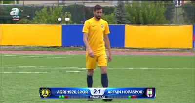 Ağrı 1970 Spor 7-5 Artvin Hopaspor (penaltılar)