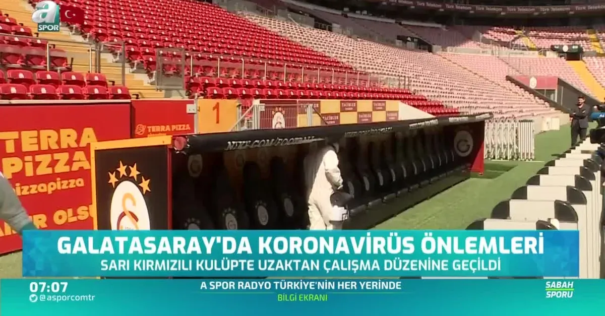 Galatasaray'da koronavirüs önlemleri