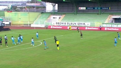gol giresunspor 1 0 tekirdagspor