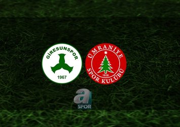 Giresunspor - Ümraniyespor maçı hangi kanalda?