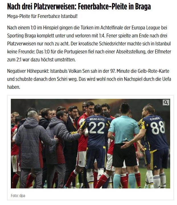 Skandal hakem Bebek, dış basında da tepki topladı