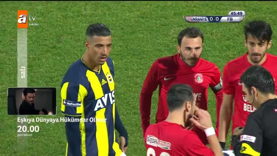 Fenerbahce 10 Kisi Eljif Elmas Kirmizi Kart Gordu Ziraat Turkiye Kupasi