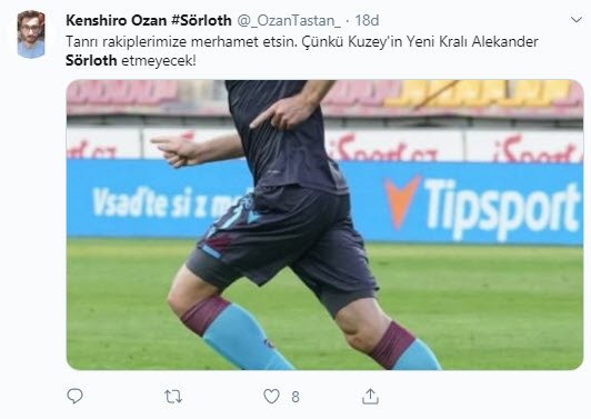 Trabzonspor taraftarından Sörloth paylaÅımları
