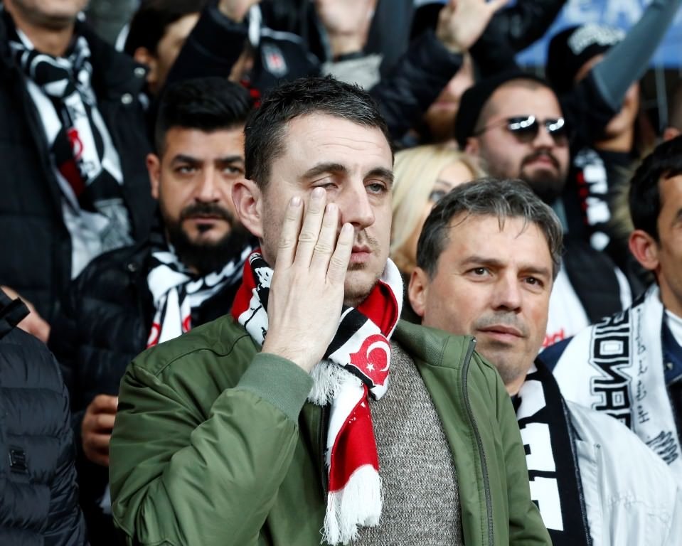 Beşiktaş-Benfica mücadelesinden kareler