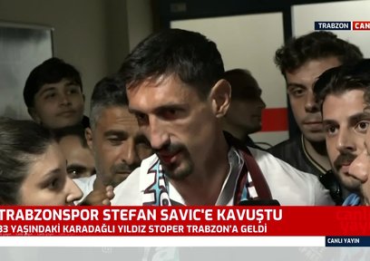 Trabzonspor'un kadrosuna kattığı Stefan Savic şehre geldi!