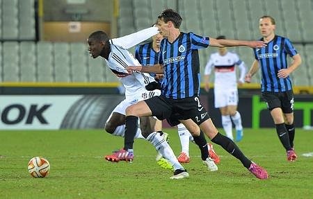 C.Brugge-Beşiktaş maçından kareler