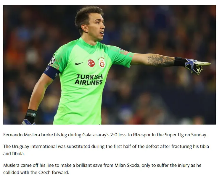 Galatasaray'dan Muslera ve Andone paylaşımı! Muslera ve Andone'nin sakatlık durumu ne? - 4