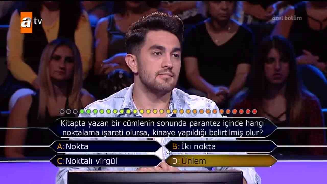Kim Milyoner Olmak İster 12 Ocak özel bölümü soru ve cevapları