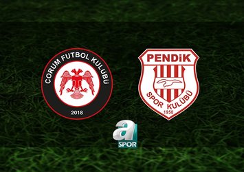 Çorumspor - Pendikspor maçı saat kaçta?