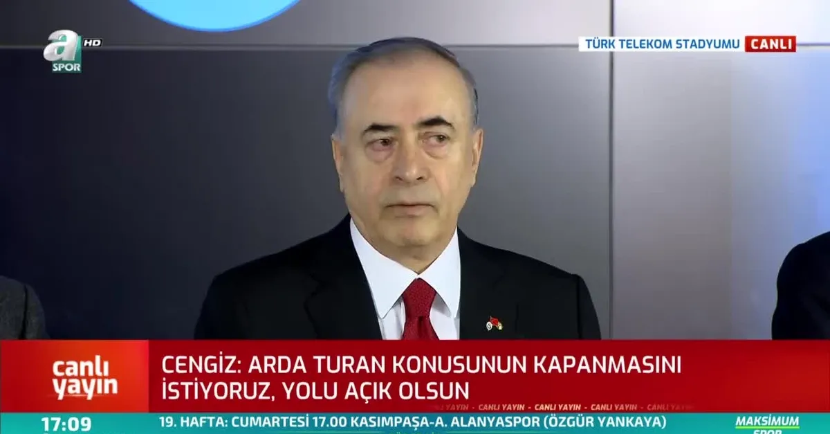 Mustafa Cengiz'den Arda Turan açıklaması