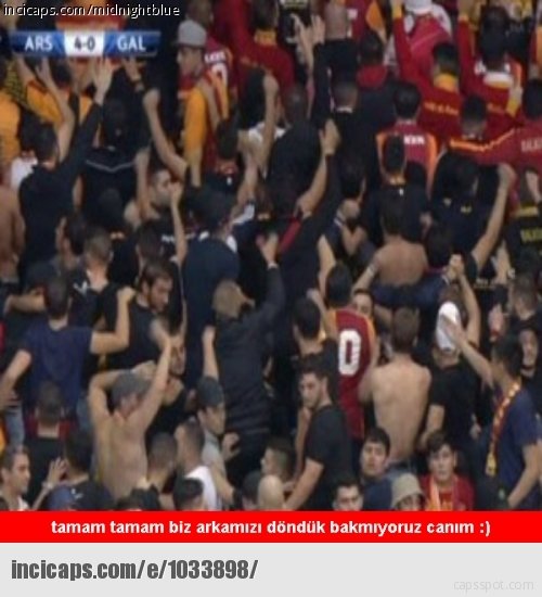 G.Saray - Arsenal maçı caps’leri