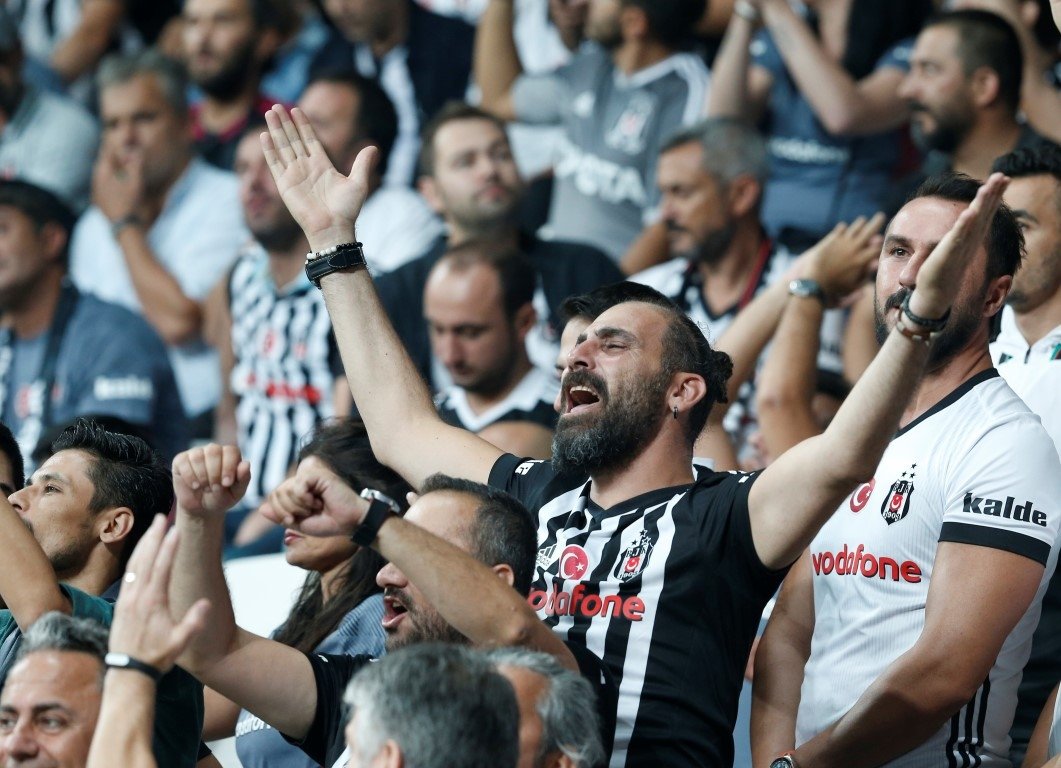 Beşiktaş-Leipzig karşılaşmasından kareler