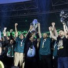 Kocaelispor şampiyonluk kupasını kaldırdı!