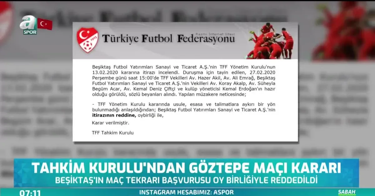 Tahkim Kurulu'ndan Göztepe maçı kararı