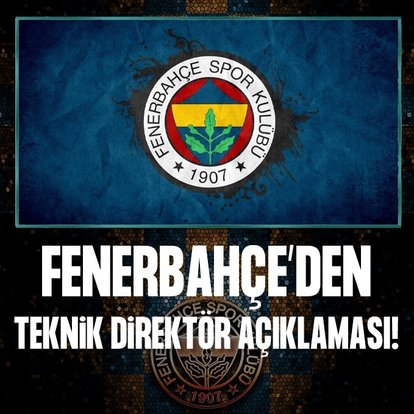 Fenerbahçe’den teknik direktör açıklaması!