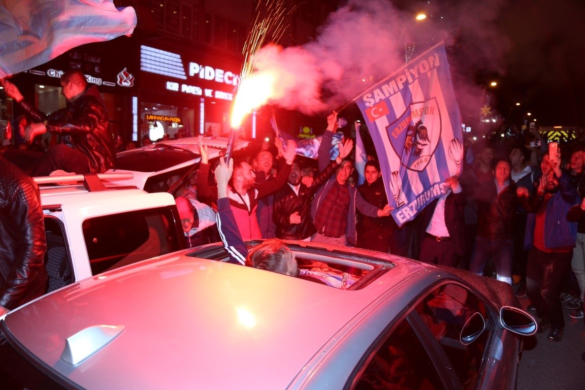 Erzurum’da TFF 1. Lig sevinci