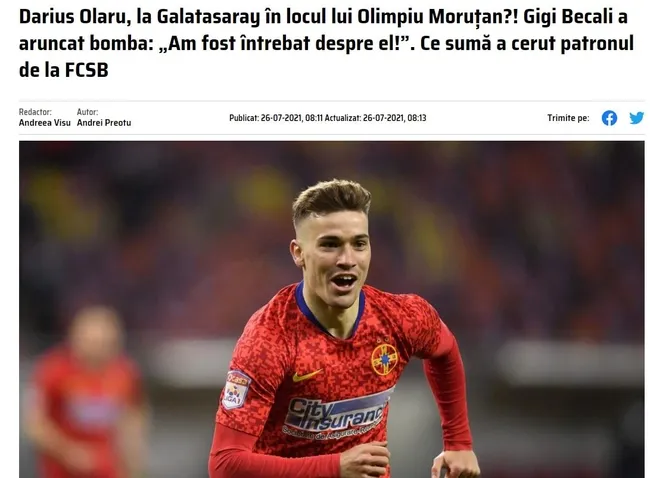 Son dakika Galatasaray haberi: FSCB Başkanı Gigi Becali'den transfer itirafı! "Bana Morutan'ı değil onu sordular..." - 1