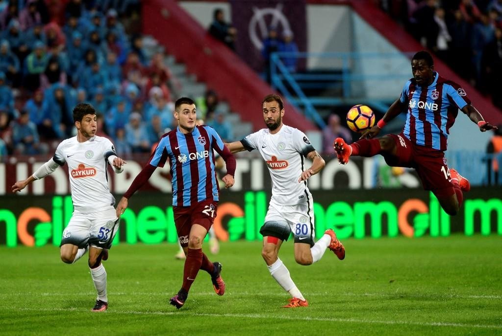 Trabzonspor-Çaykur Rizespor maçından kareler
