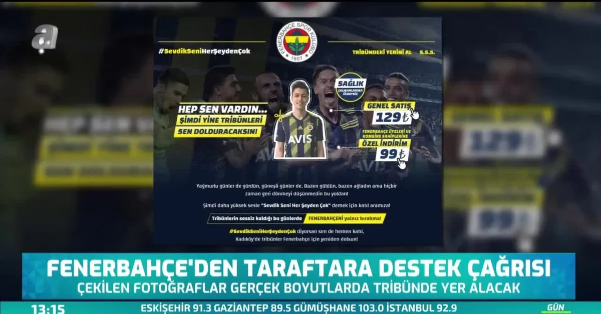 Fenerbahçe'den taraftara destek çağrısı
