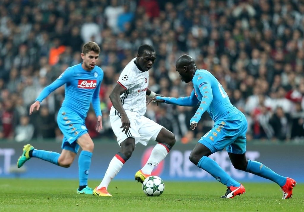 Beşiktaş-Napoli karşılaşmasından kareler