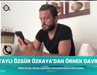 Altaylı Özgür Özkaya'dan örnek davranış