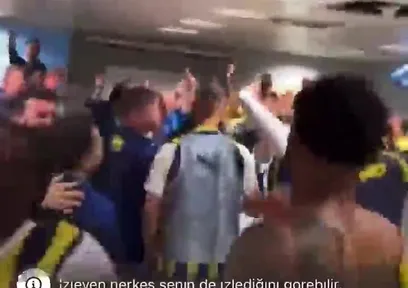 Fenerbahçeli oyunculardan küfürlü sevinç!