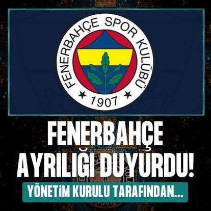 F.Bahçe ayrılığı duyurdu