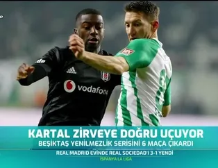 Kartal zirveye doğru uçuyor
