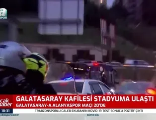 Galatasaray kafilesi stadyuma ulaştı!
