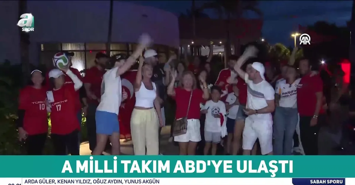A Milli Takımımız, ABD'ye ulaştı!