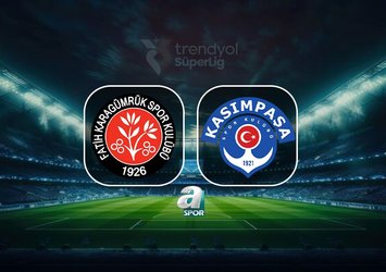 Fatih Karagümrük-Kasımpaşa maçı bilgileri!