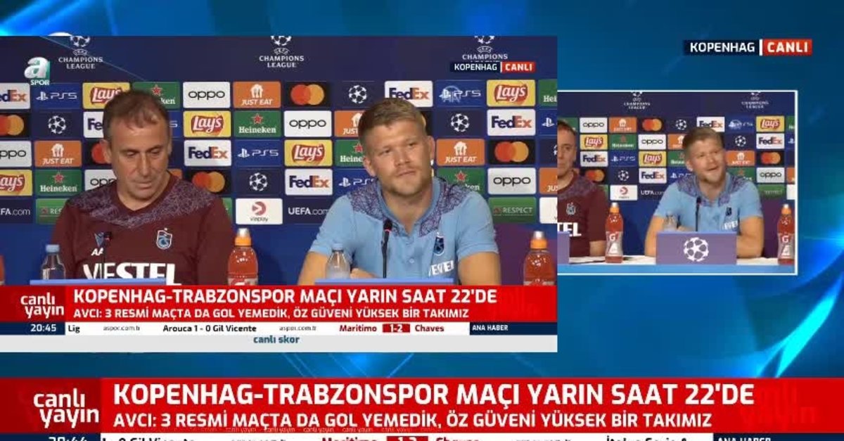 Kopenhag - Trabzonspor maçı öncesi Abdullah Avcı konuştu