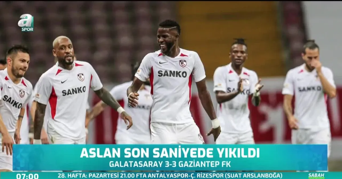 Aslan son saniyede yıkıldı