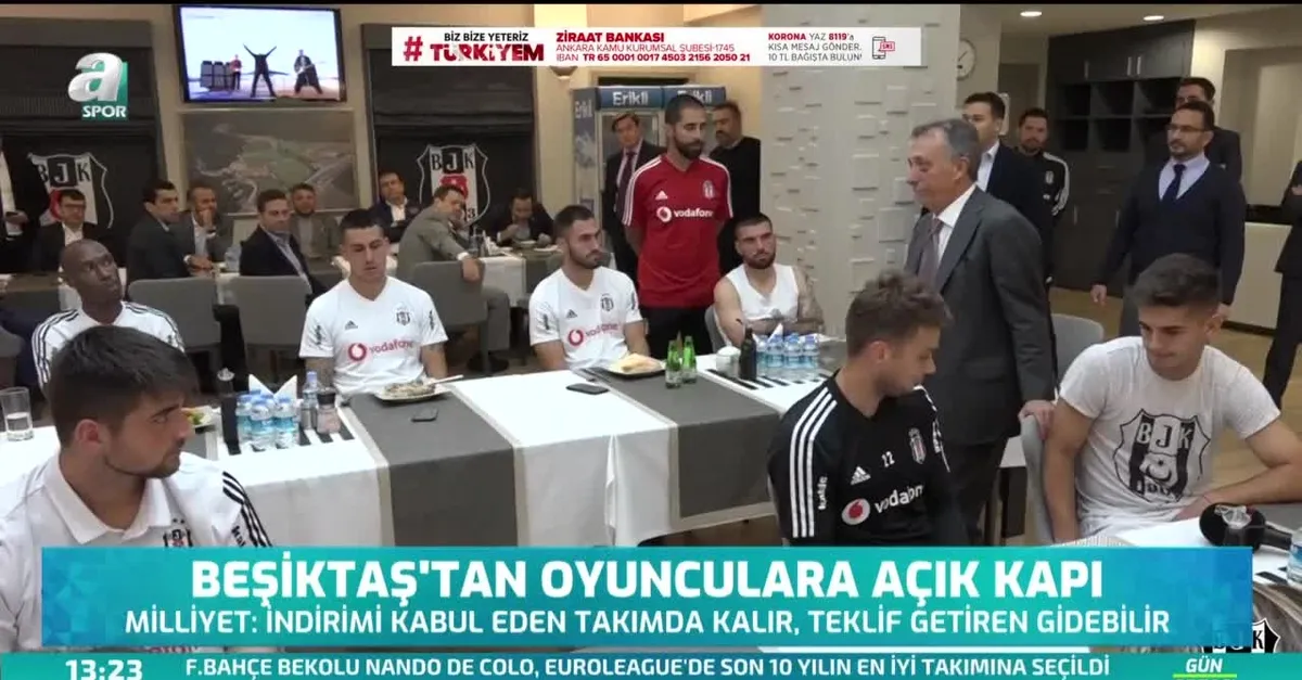 Beşiktaş oyunculara açık kapı bıraktı