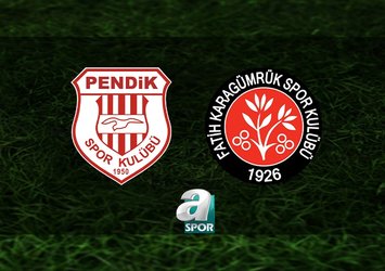 Pendikspor-Fatih Karagümrük maçı saat kaçta?