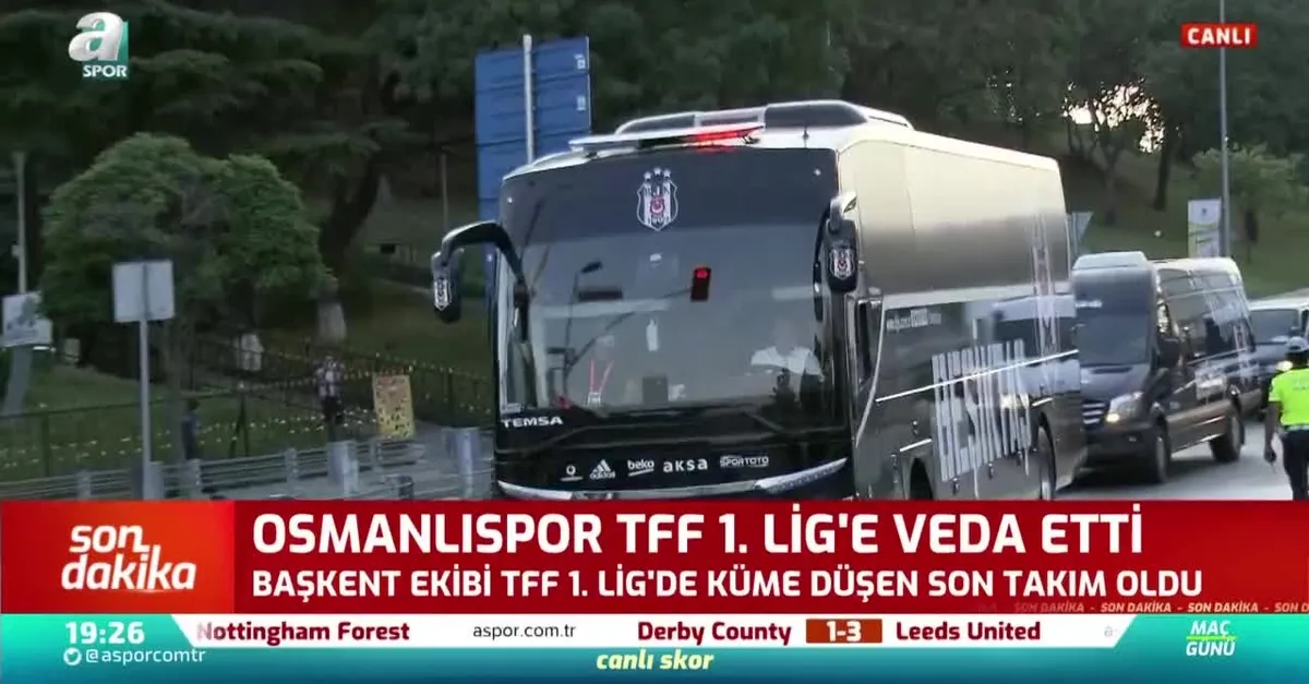 Beşiktaş kafilesi stadyuma ulaştı