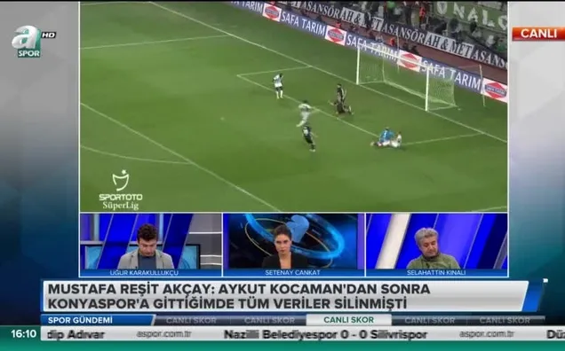 "Kocaman'dan sonra Konyaspor'a gittiğimde veriler silinmişti"