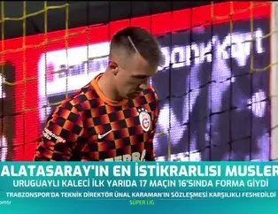Galatasaray'ın en istikrarlısı Muslera