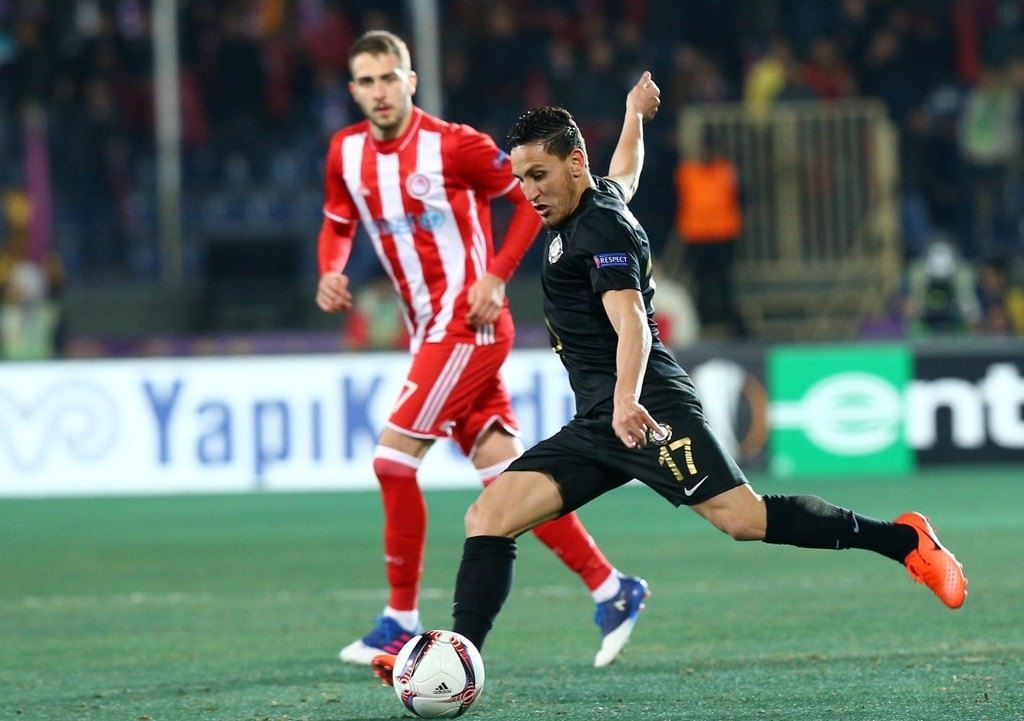 Osmanlıspor - Olympiakos maçından kareler