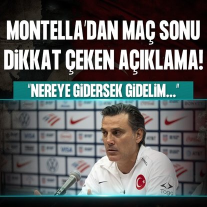 Vincenzo Montella: Nereye gidersek gidelim...