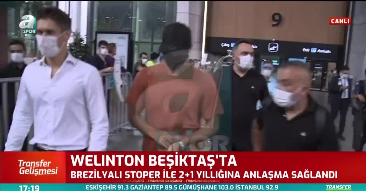 Beşiktaş'ın yeni transferi Welinton İstanbul'a geldi