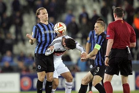 C.Brugge-Beşiktaş maçından kareler