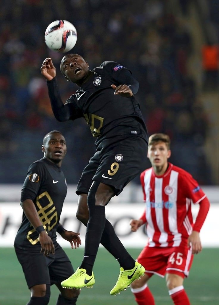 Osmanlıspor - Olympiakos maçından kareler