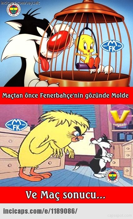 Fenerbahçe  - Molde maçının capsleri