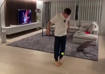 Ander Herrera karantinada şov yaptı