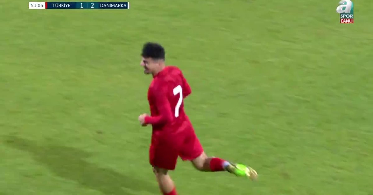 GOL | Türkiye U21 1-2 Danimarka U21