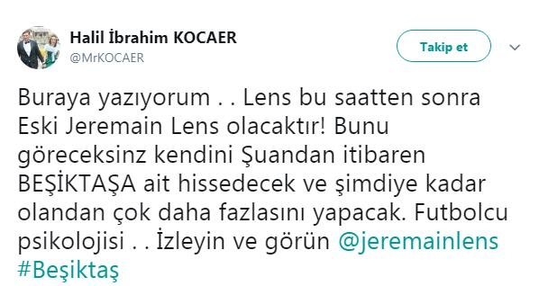 Beşiktaş taraftarından Lens tepkisi