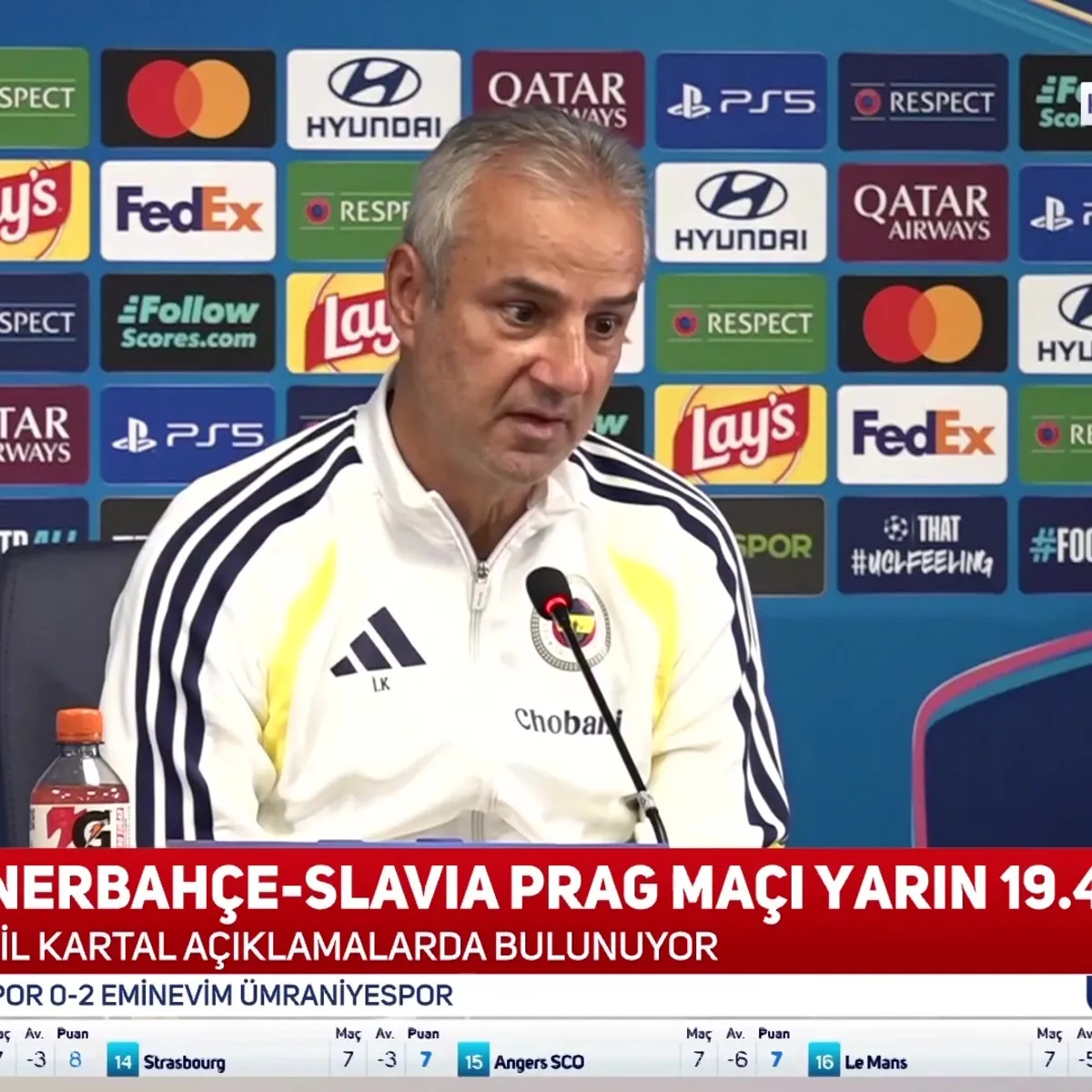 İsmail Kartal'dan Slavia Prag maçı öncesi Kante ve derbi açıklaması